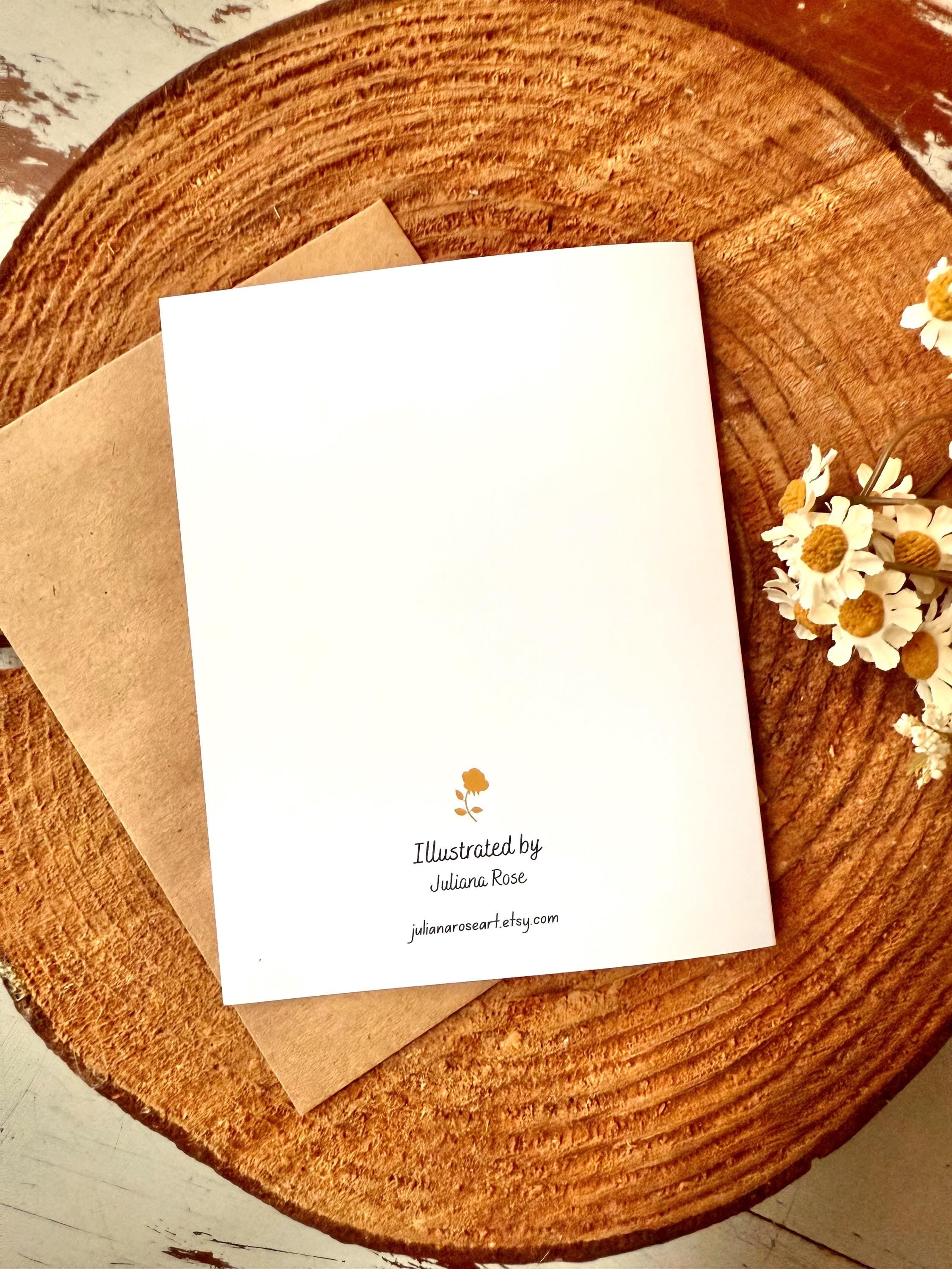 Hand Painted Floral Congratulations Card, Bridal, Wedding