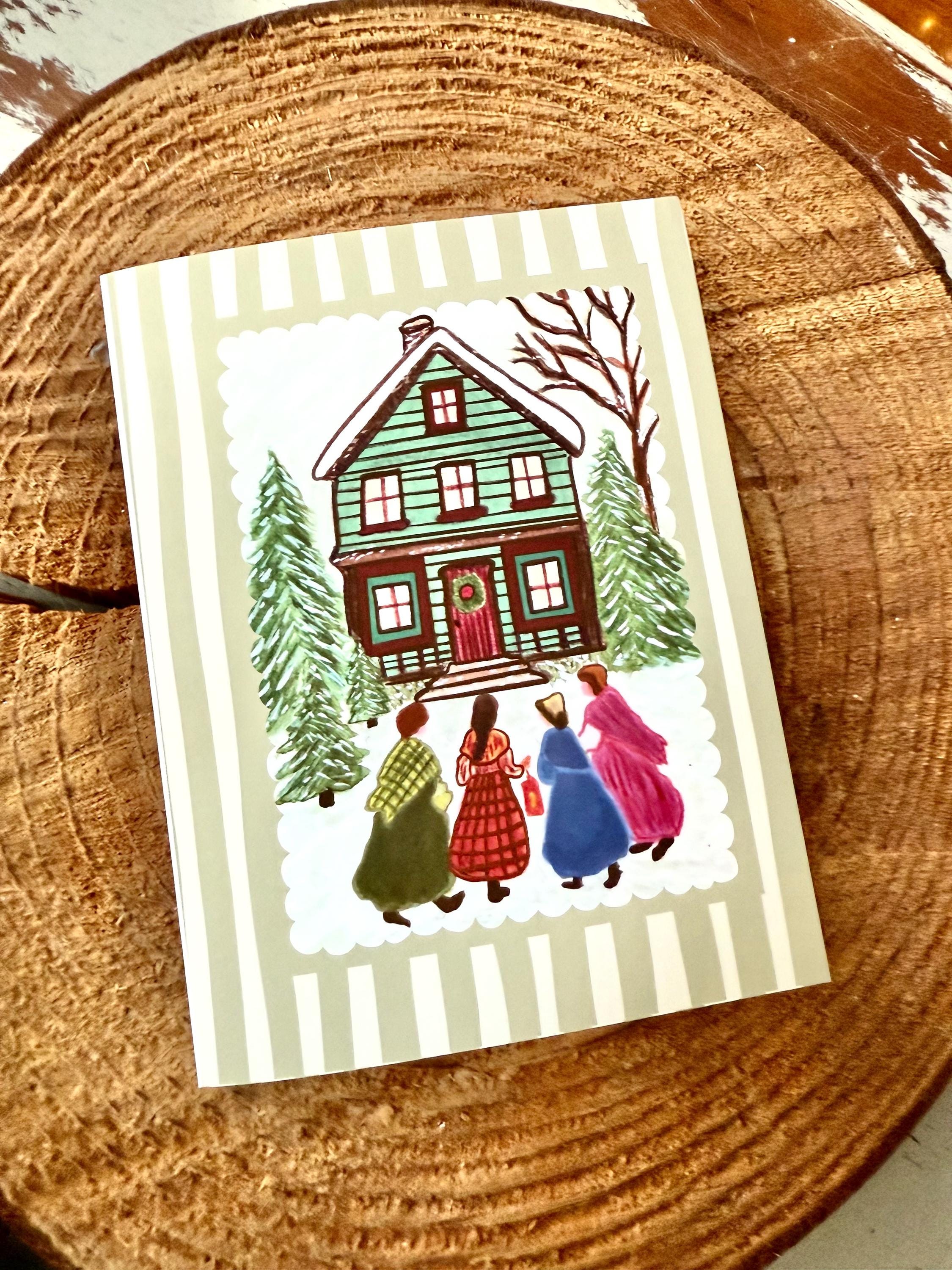 Little Women Card, March Sisters, Louisa May Alcott, Watercolor Card