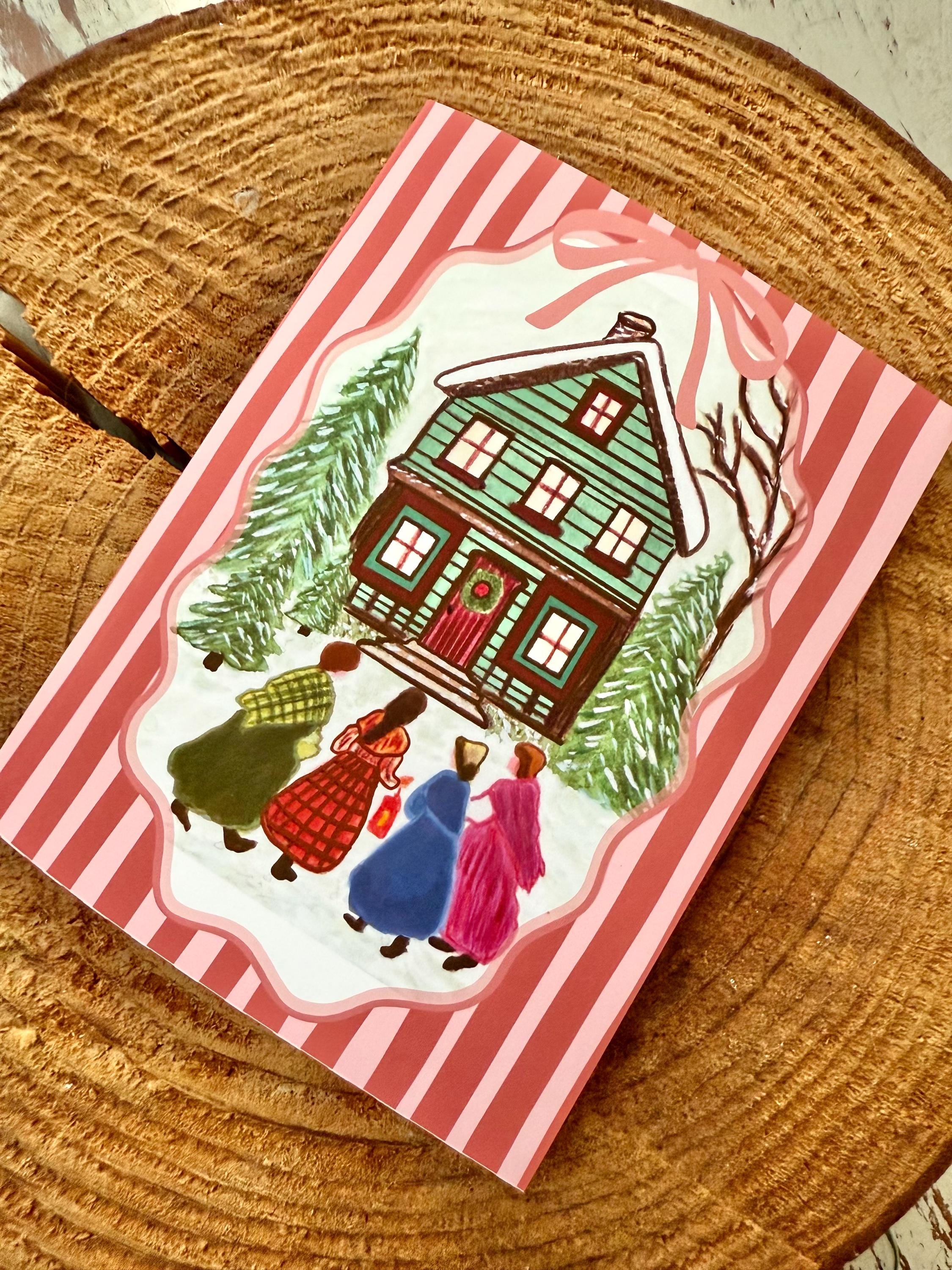 Little Women Card, March Sisters, Louisa May Alcott, Watercolor Card