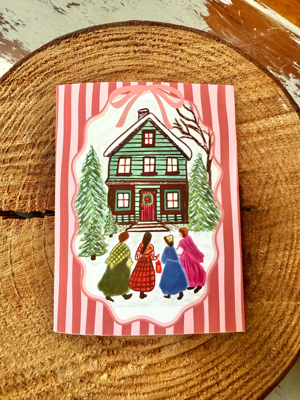 Little Women Card, March Sisters, Louisa May Alcott, Watercolor Card
