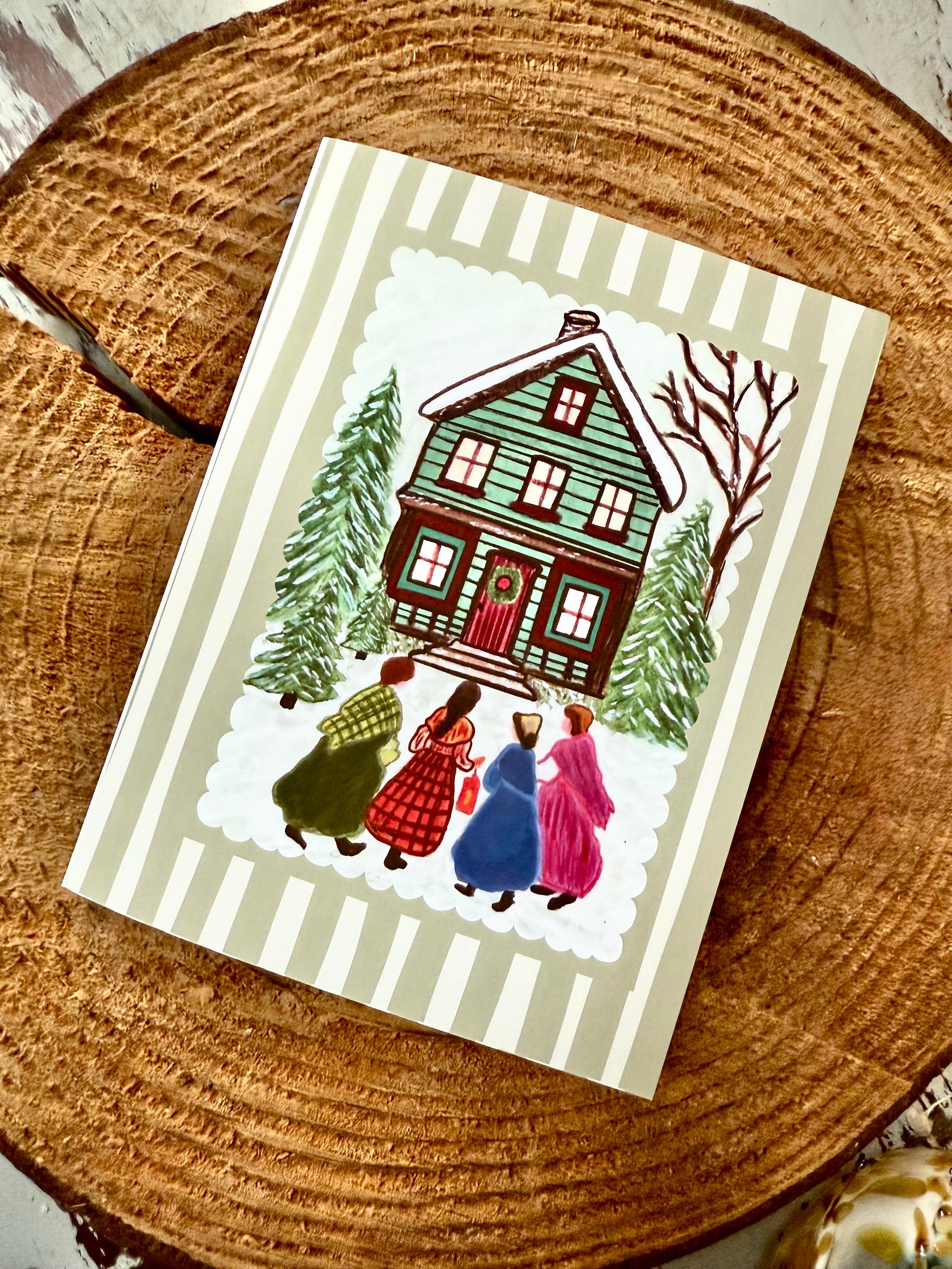 Little Women Card, March Sisters, Louisa May Alcott, Watercolor Card